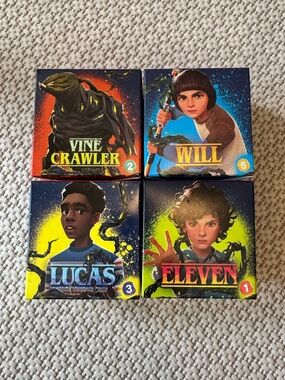 McDonald’s Happy Meal Toys Stranger Things Set of 4 Eleven Will Lucas Vine Crawl